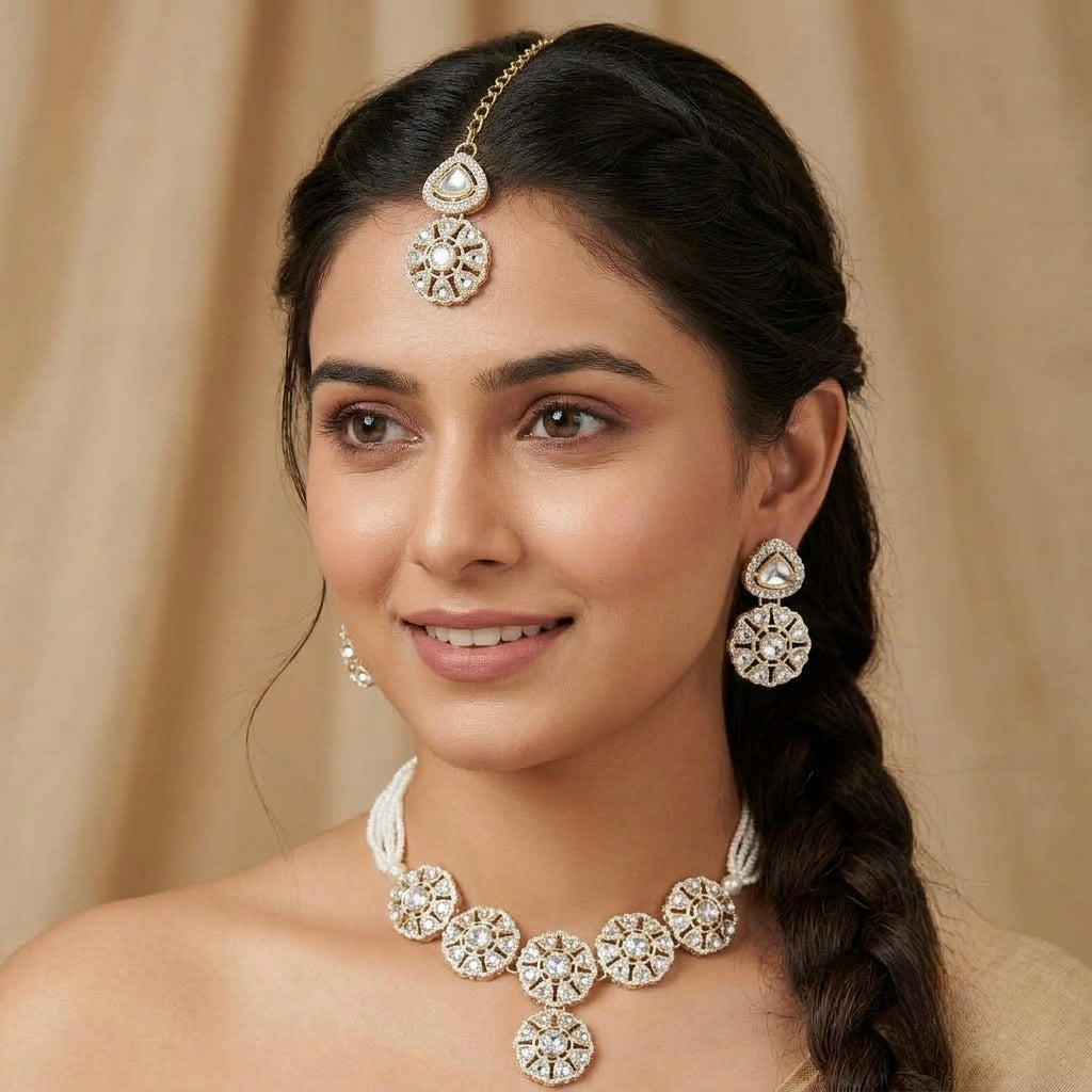Studded necklace set