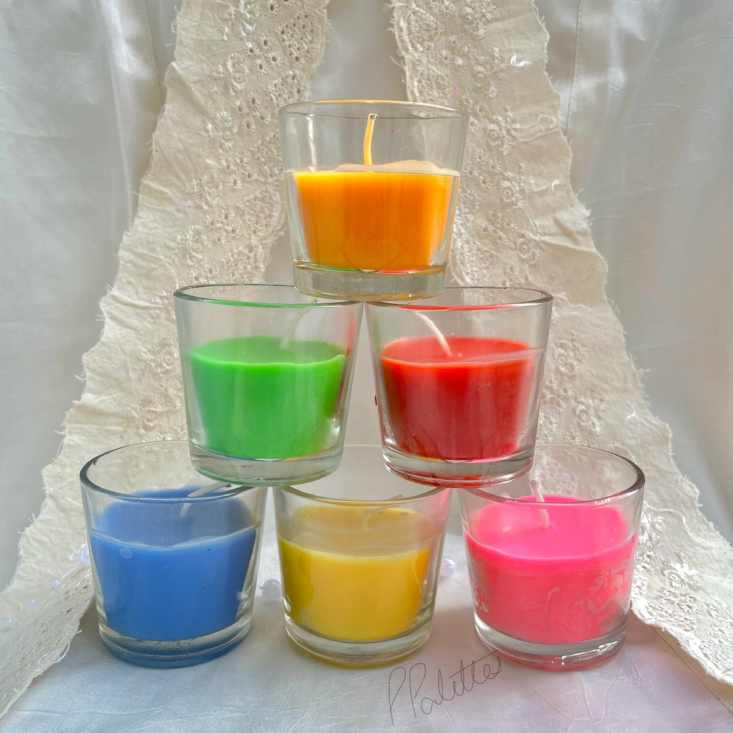 Glass Candles Set 2