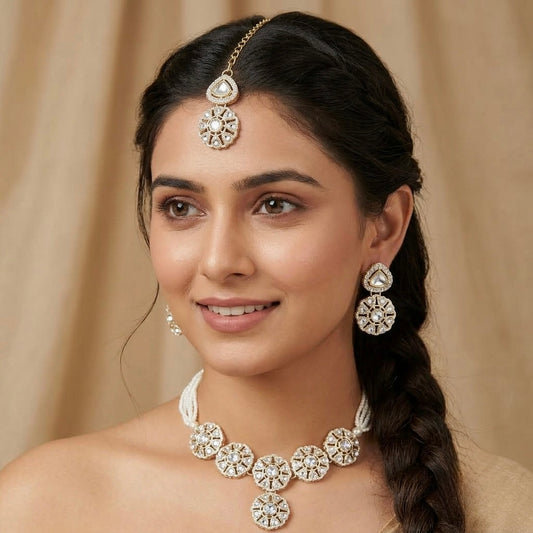 Studded necklace set