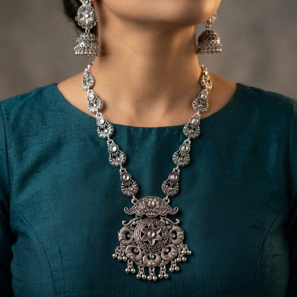 Sitara oxidised set