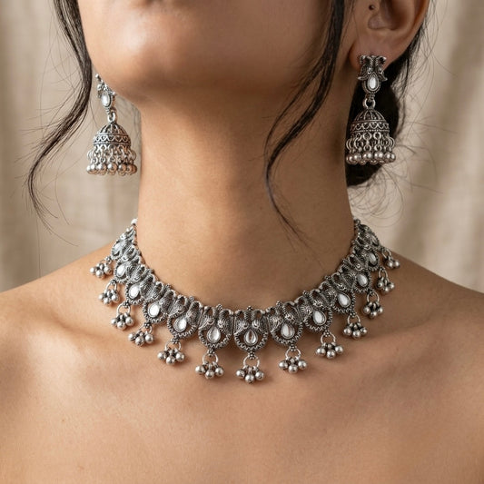 Anjali oxidised set