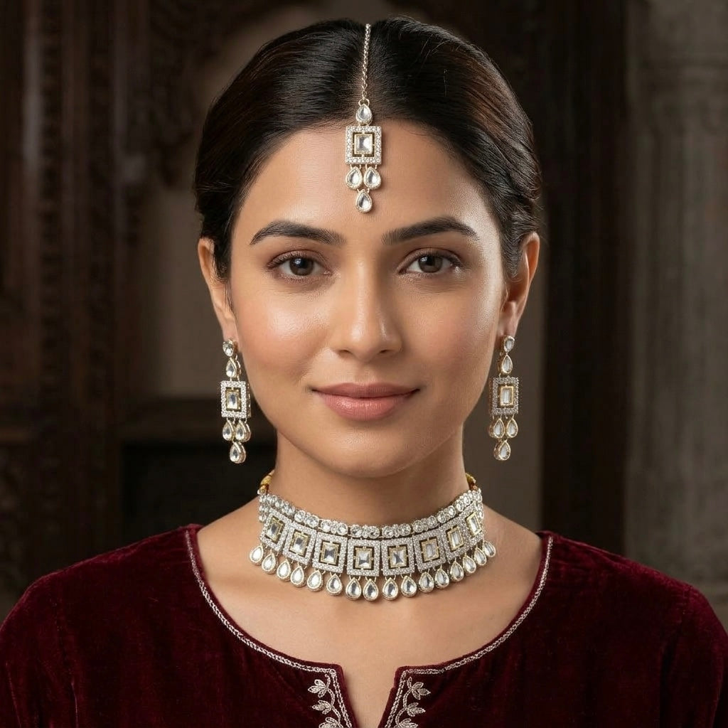 Diamond necklace set