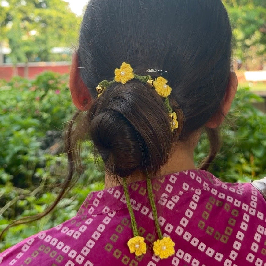 Marigold payal+gajra