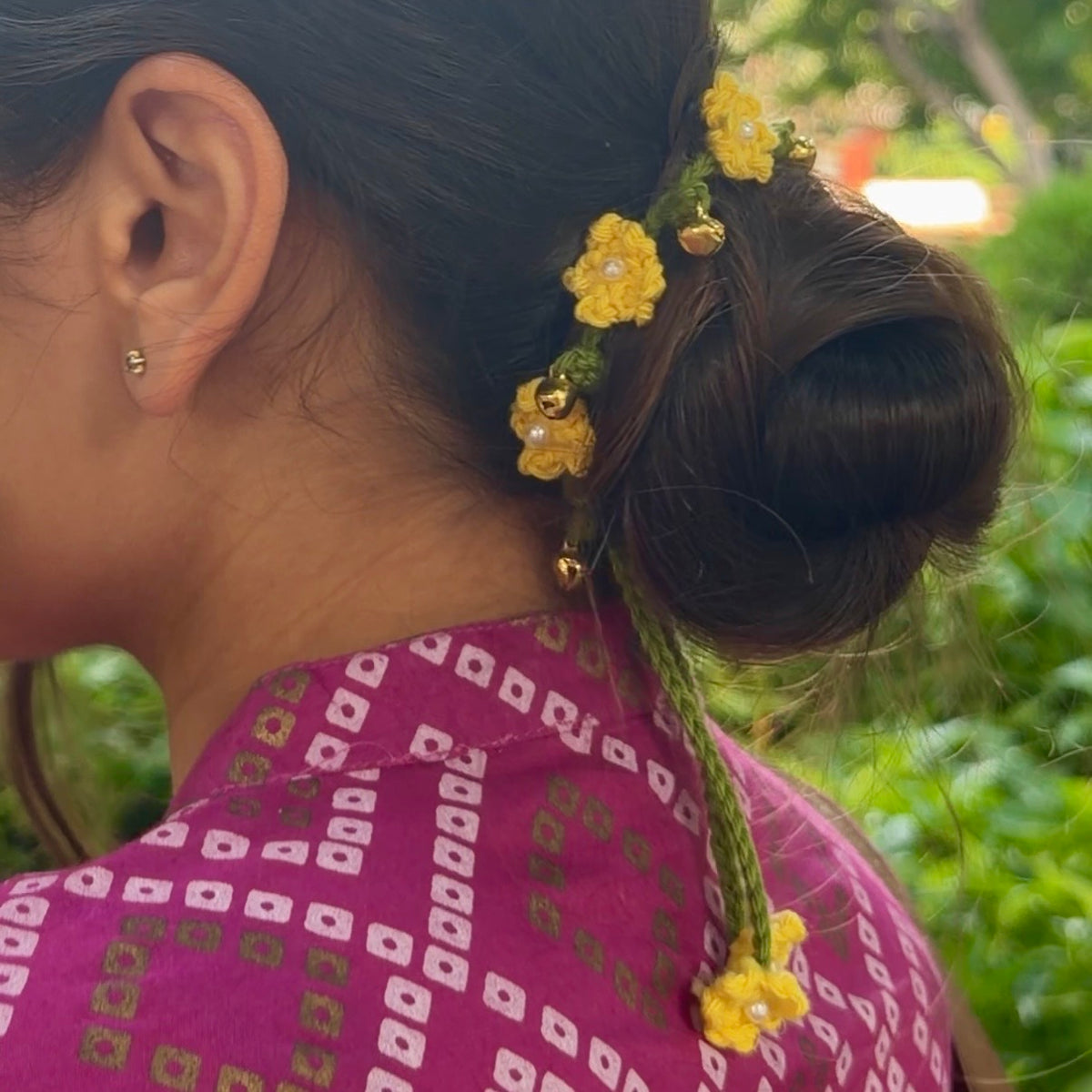 Marigold payal+gajra