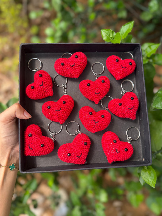 Heart with face Keychain