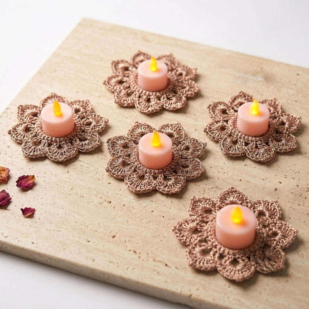 Tealight coasters (set-5)