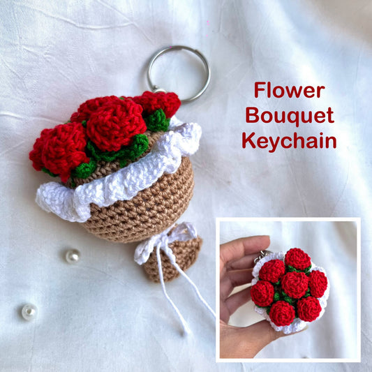 Rose bouquet Keychain