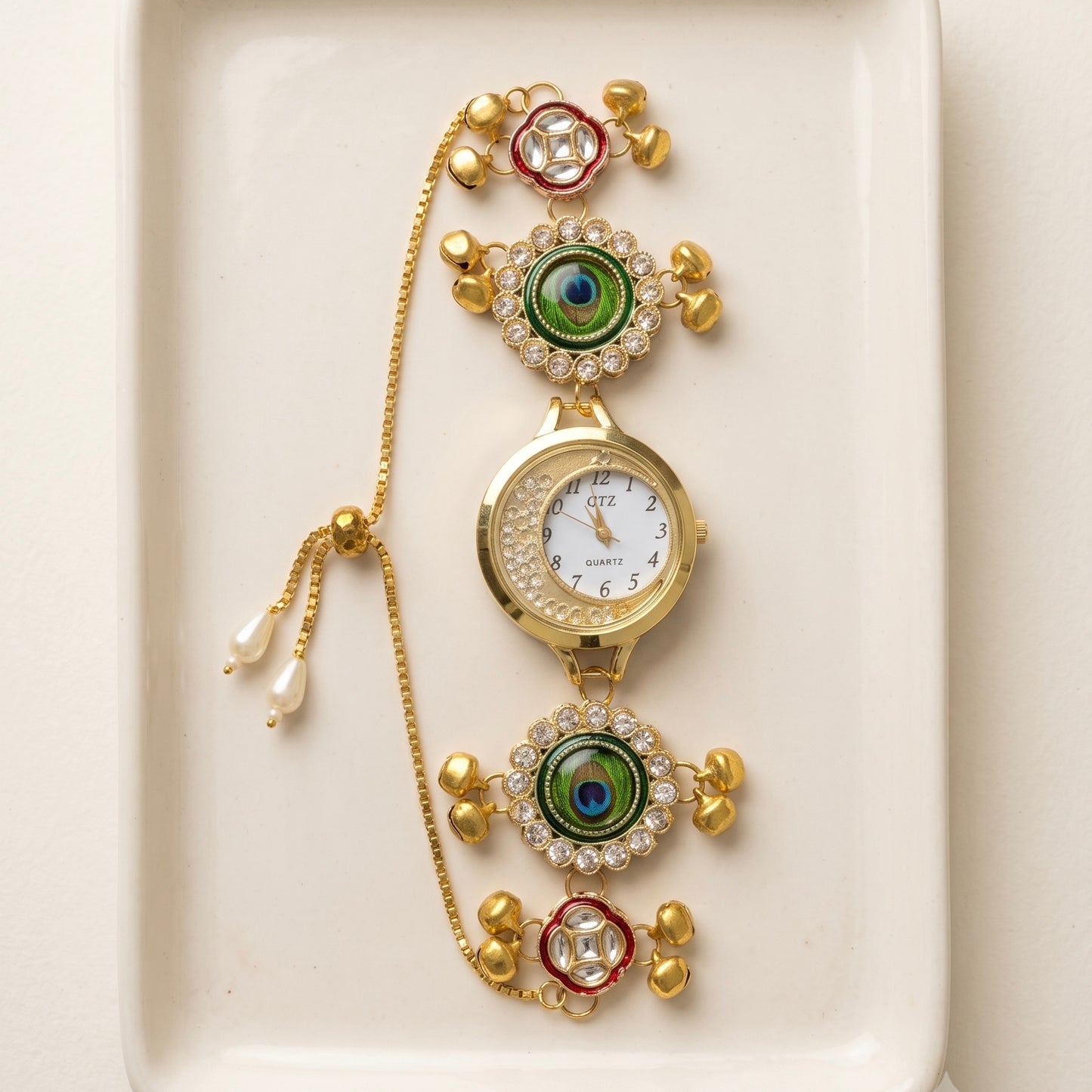 Peacock feather watch 2