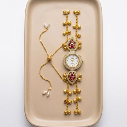 Ghungru pink watch for sister