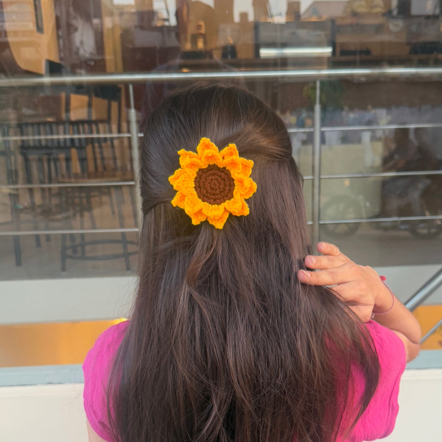 Sunflower Hair Clip 2