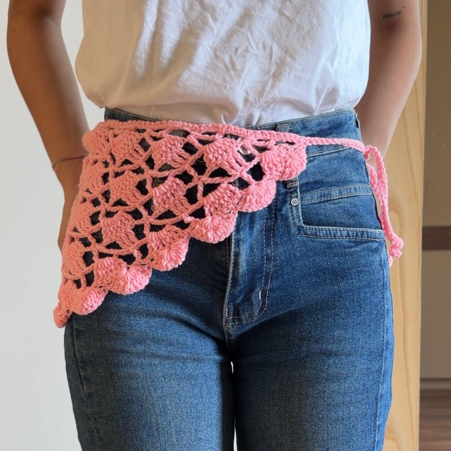 Chic pink bandana