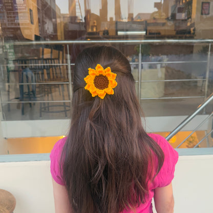 Sunflower Hair Clip 3