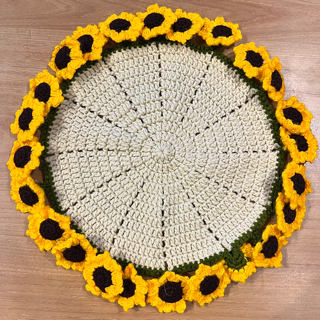 Sunflower Coaster Basket