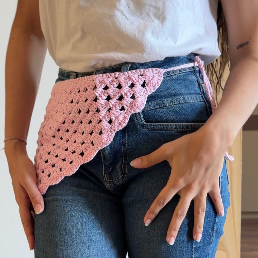 Baby pink bandana 3