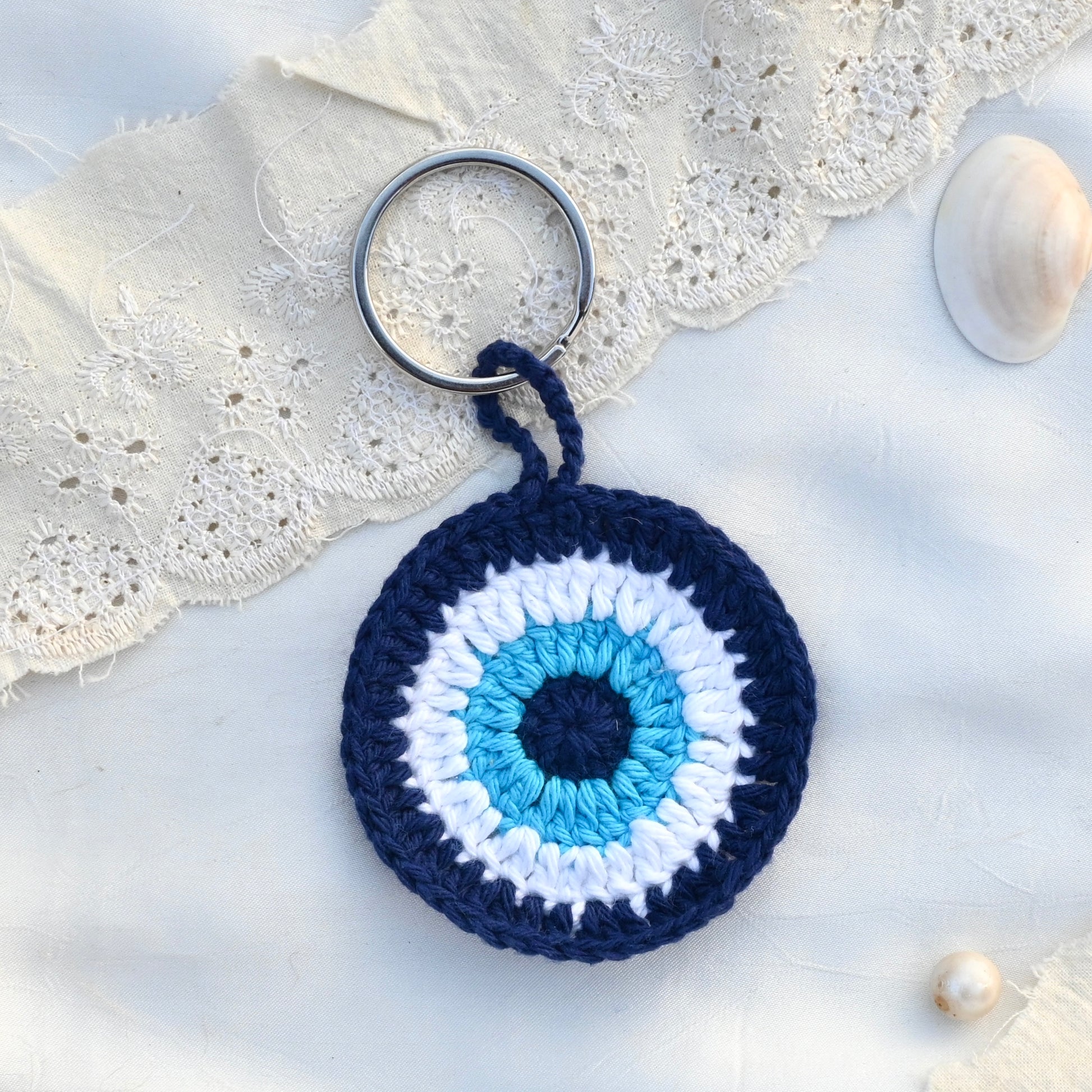 Evil eye keychain