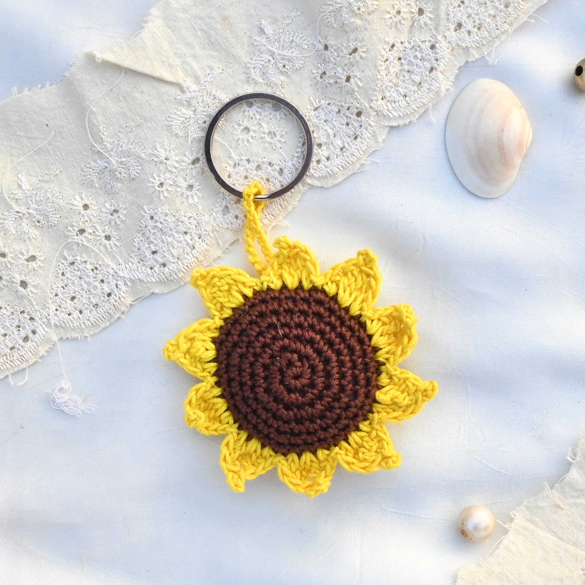 Sunflower Keychain 2