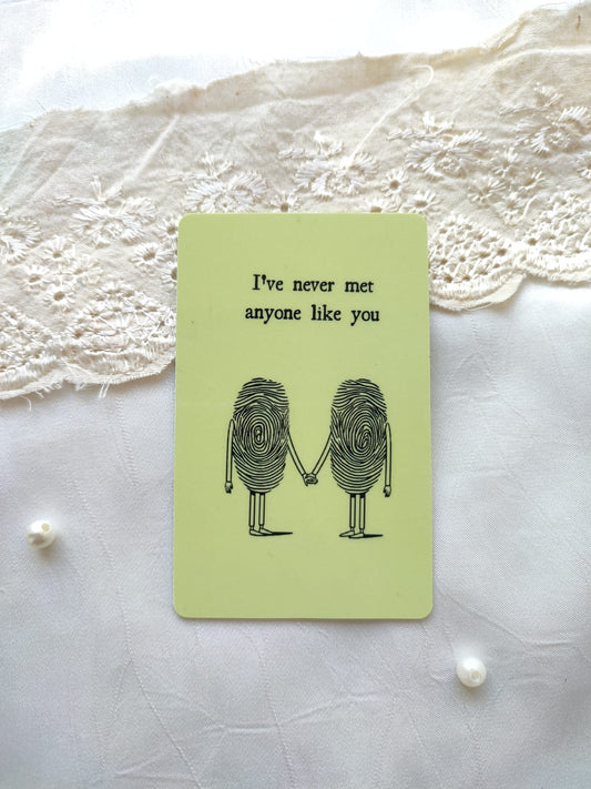 Finger print card