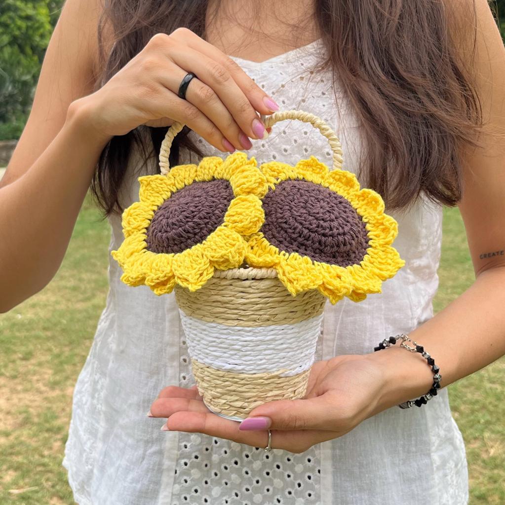Sunflower Basket