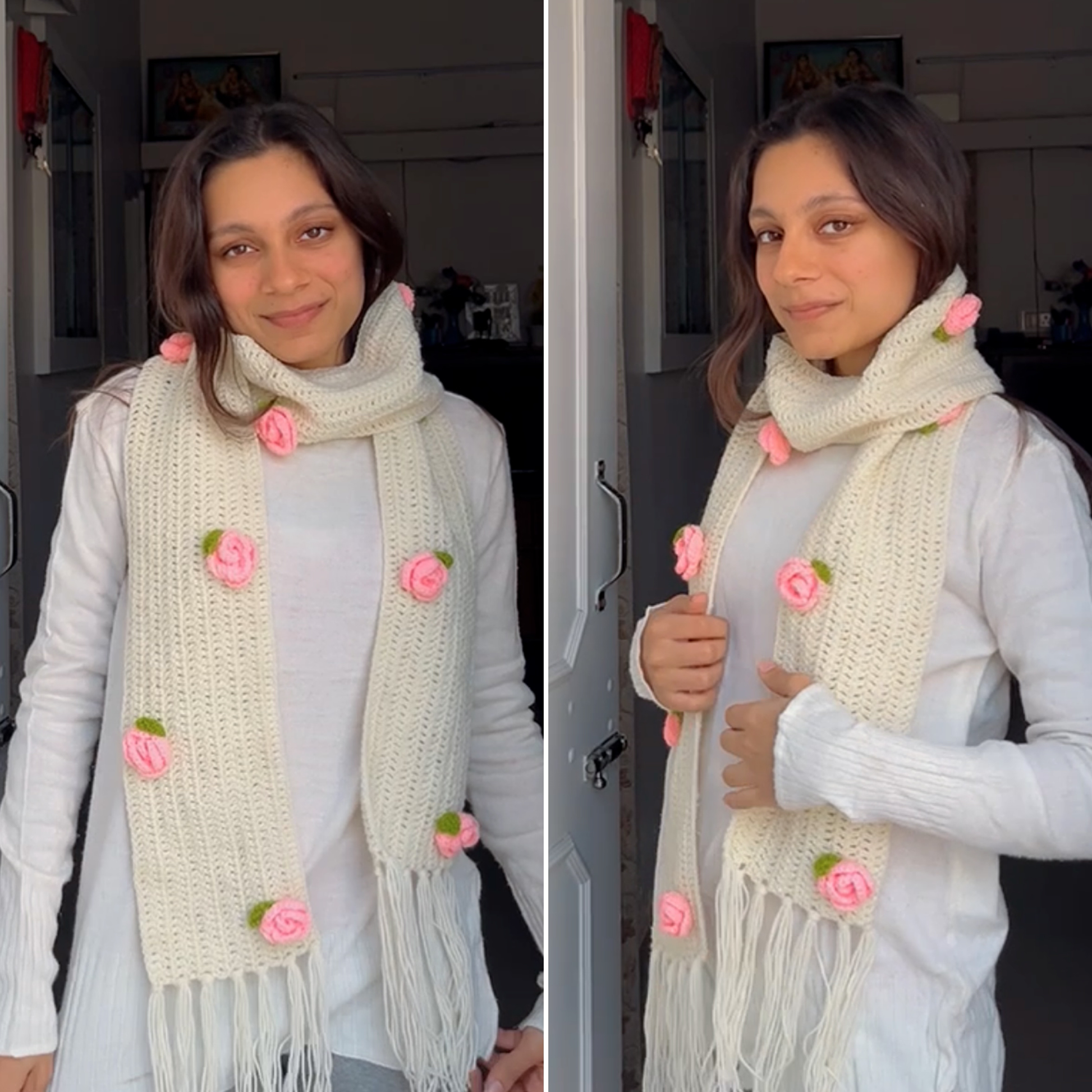 Pink Rose Muffler