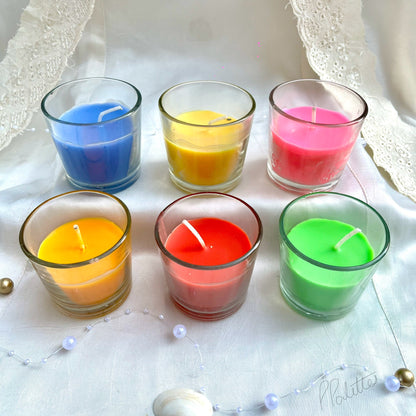Glass Candles Set