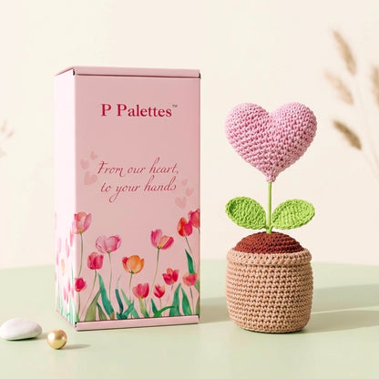 Pink Heart Pot (With gift box)