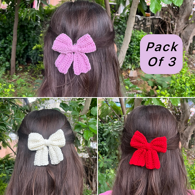 3 Bow Clips