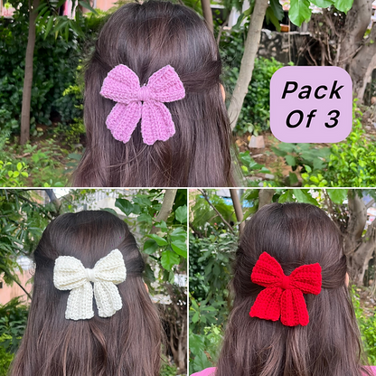 3 Bow Clips