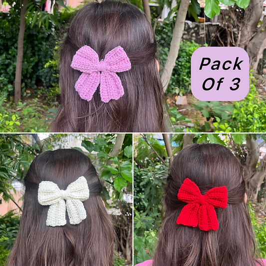 3 Bow Clips