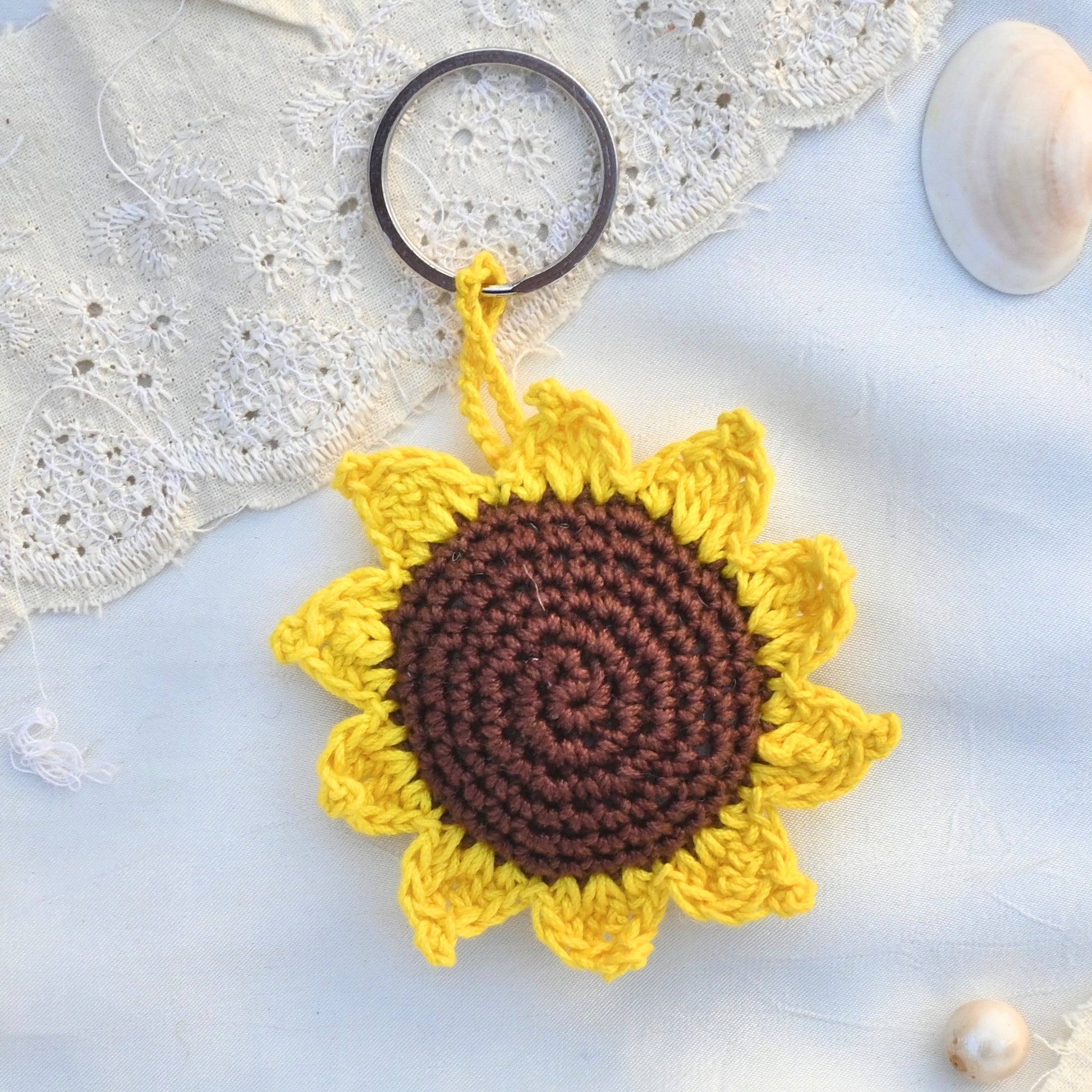 Sunflower Keychain