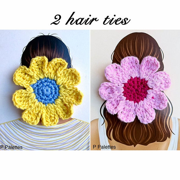 Flower Hair tie (2)