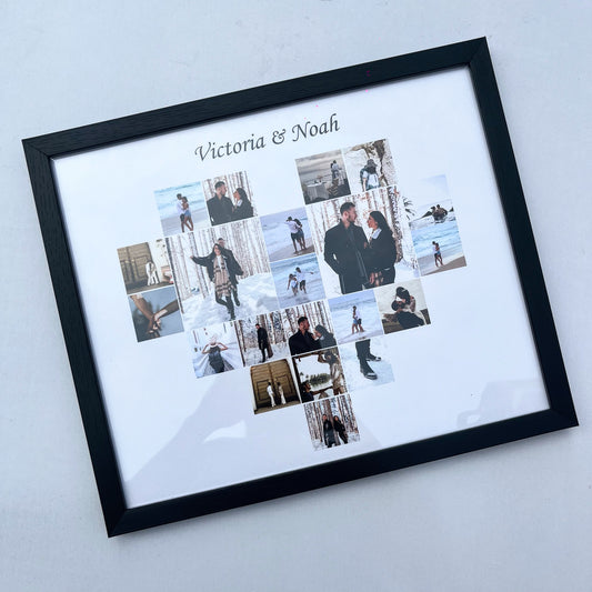 Heart collage frame 2