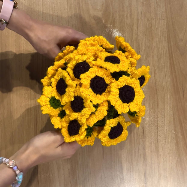 Sunflower Coaster Basket